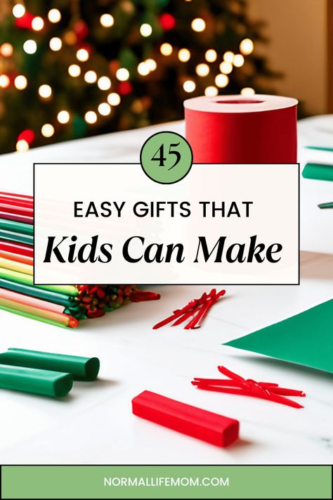 Kid Gift To Parents Christmas, Crafts For Gifts From Kids, Kids Diy Gifts For Christmas, Home Made Gifts From Kids, Homemade Gifts For Parents From Kids, Kids Diy Gifts For Parents, Kid Handmade Christmas Gifts, Diy Gifts For Boys 10-12, Christmas Presents For Kids To Make