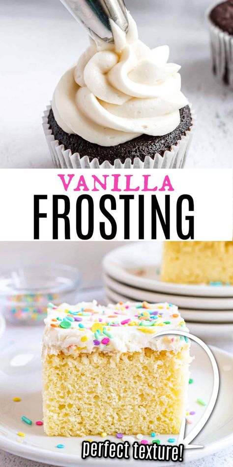 Quick Vanilla Frosting, Easy Cake Frosting Recipe Simple, Betty Crocker Vanilla Frosting Recipe, Homemade Vanilla Frosting Easy, How To Make Vanilla Frosting, Vanilla Cake Icing Recipe, Vanilla Frosting Recipe Easy, Quick Icing Recipe, Quick Frosting Recipe