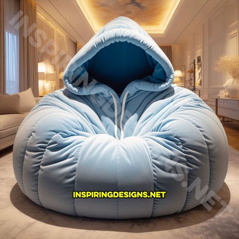 These Hoodie Shaped Bean Bag Chairs Are The Ultimate Gaming Lounger Giant Hoodie, Bean Bag Chairs, Bag Chairs, Fairy Queen, Home Comfort, Bean Bags, Bag Chair, Bean Bag, Canisters