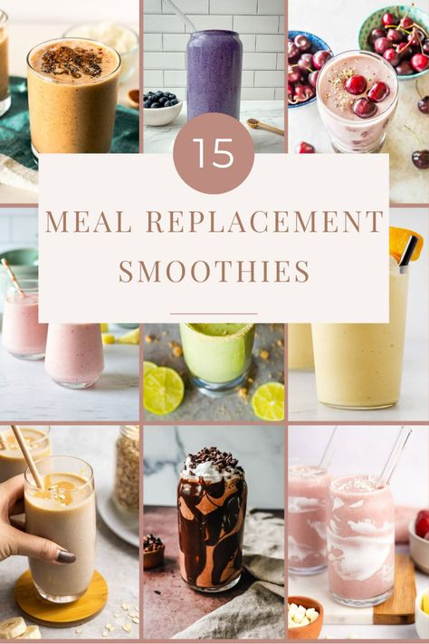 Drink one of these meal replacement smoothies for a healthy, convenient, and easy meal. Bonus: these meal replacement shakes are great for weight loss. Have one of these healthy smoothie recipes for dinner, lunch, or breakfast. Keto Meals Dinners, Dinner Smoothie Recipes, Honey Kitchen, Dinner Smoothie, Best Meal Replacement Shakes, Banana Oatmeal Smoothie, Best Meal Replacement, Protein Meal Replacement, Lunch Smoothie