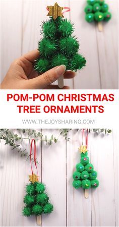 Christmas Crafts For Toddlers, Christmas Crafts For Kids To Make, Kids Christmas Ornaments, Fun Christmas Crafts, Winter Crafts For Kids, Preschool Christmas, Simple Christmas Tree, Easy Christmas Crafts, Crafts For Kids To Make