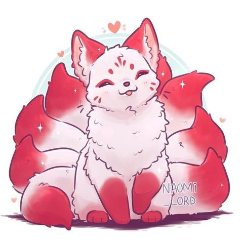 Cute Fox Drawing, Pet Anime, Arte Do Kawaii, Fox Drawing, 강아지 그림, Cute Kawaii Animals, Mythical Animal, Cute Fantasy Creatures, Creature Drawings