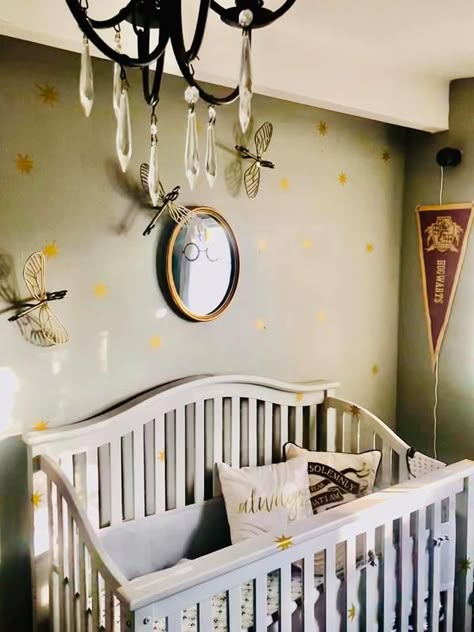 Fantastic Beasts Nursery, Harry Potter Inspired Nursery, Harry Potter Baby Room Themed Nursery, Neutral Harry Potter Nursery, Harry Potter Theme Nursery, Simple Harry Potter Nursery, Minimalist Harry Potter Nursery, Harry Potter Toddler Room, Modern Harry Potter Nursery