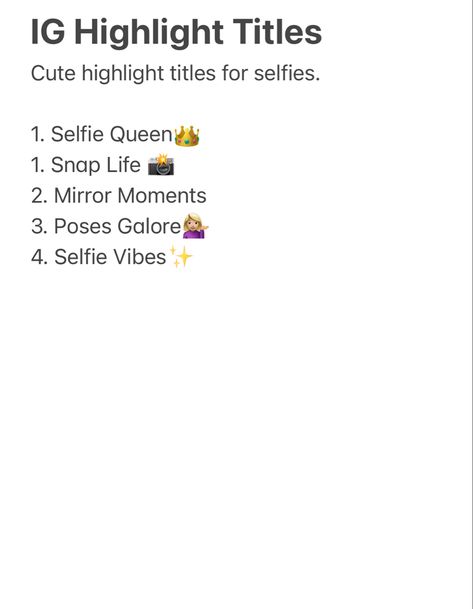 Titles For Instagram Highlights, Highlight Title Ideas For Instagram, Highlight Titles Instagram, Name For Instagram, Ig Highlight, Ig Captions, Insta Story Ideas, Fictional World, Your Profile