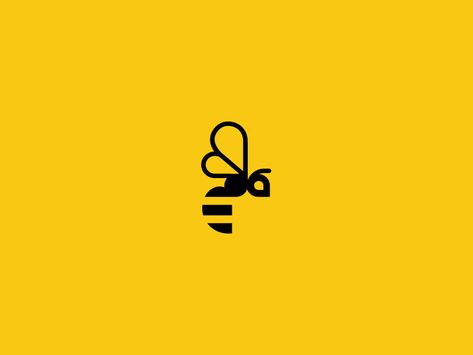 Honey Design Ideas, Bee Typography, Bee Symbol, Honey Bee Tattoo, Logo Bee, Bee Icon, Honey Logo, Bee Drawing, Bee Designs