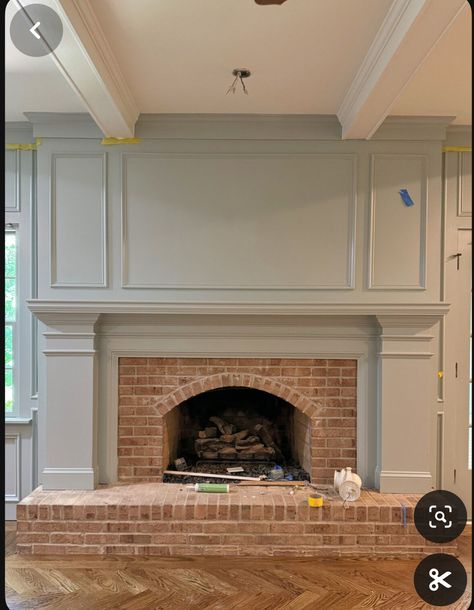 How To Update Brick Fireplace, Mantle Over Brick Fireplace, Brick Fireplace With Mantle, Page Edit, Traditional Fireplace, Fireplace Remodel, Wood Fireplace, Home Fireplace, Fireplace Makeover