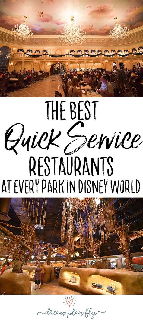 Best Quick Service Restaurants at Every Park in Disney World - Dream Plan Fly Restaurants At Disney World, Traveling World, Disney World Secrets, Quick Service Restaurant, Dining Plan, Disney World Vacation Planning, Disney World Restaurants, Disney World Food, Disney Restaurants