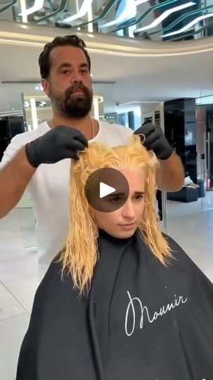 737K views · 26K reactions | Hair Transformation By Mounir | Beautiful brown to blonde hair transformation by Mounir #mounir #risingmounir #mounirinternational #products #hairstyle #haircolor #mounirproducts | By Mouniiiir | Facebook Blonde To Brown Hair Transformation, Brown To Blonde Hair Transformation, Mounir Hair Transformation, Brown To Blonde Hair, Blonde To Brown, Blonde Hair Transformation, Volleyball Hairstyles For Short Hair, Blonde Hair Transformations, Long To Short Hair