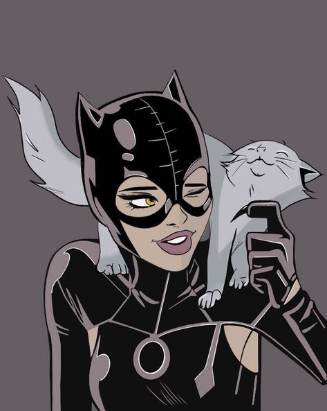 Catwoman Profile Picture, Black Cat Woman Art, Cat Woman Drawing, Catwoman Painting, Cat Woman Aesthetic, Cat Woman Pfp, Catwoman Drawing, Catwoman Pfp, Catwoman Aesthetic