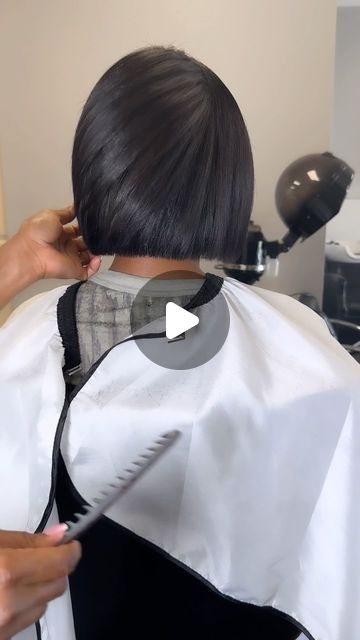 Black Women Bob Hairstyles Natural, Layers On Natural Hair, Short Bob Silk Press Natural Hair, 4c Bob Haircut, Short Hair Silk Press Natural Hair, Bob On Natural Hair Black Women, Bob Cut Natural Hair Black Women, Side Part Silk Press Natural Hair, Cute Blowout Hairstyles Natural Hair