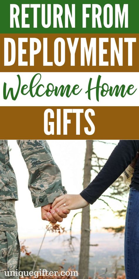 Return from Deployment Welcome Home Gifts | What to buy for someone returning from deployment | Special Welcome Home Gifts for Deployment | Deployment Gift Ideas | What to Buy To welcome a Service Man Home | What To Buy To Welcome A Service Woman Home | Unique Gifts To Welcome Home After Deployment | #WelcomeHome #Deployment #Gifts Post Deployment Gifts, Soldier Welcome Home Ideas, Welcome Back Basket For Boyfriend, Diy Welcome Home Signs For Military, Welcome Home Present For Boyfriend, Welcome Back Ideas For Boyfriend, Deployment Welcome Home Ideas, Welcome Home Gifts For Husband, Deployment Gifts For Husband