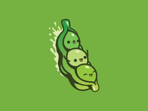 Peapods smile joyful cute illustration logo branding green character mascot outline cartoon brand peapods peas fun Peapod Tattoo, Peas In A Pod Tattoo, Three Peas In A Pod, The Antichrist, Green Characters, Peas In A Pod, 캐릭터 드로잉, Kawaii Cartoon, Mascot Logo