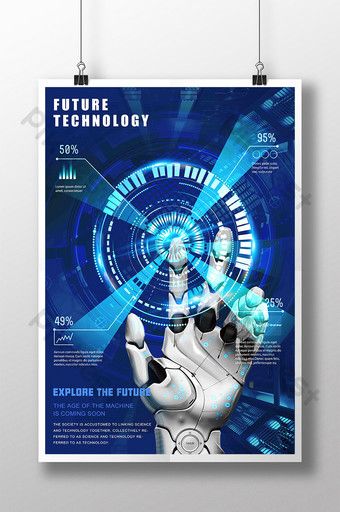 Blue Cool Click Robot Data Future Technology Poster#pikbest#templates Conference Identity, Dp Blast, Electronics Poster, Cartoon Sea Animals, Future Poster, Technology Posters, 광고 디자인, Robot Design, Technology Design