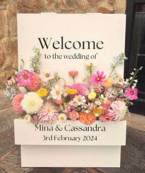 Wildflower Wedding Theme, Welcome Flowers, Madison Wedding, Wedding Signs Diy, Be Interesting, Wedding Entrance, Fingers Crossed, Pastel Wedding, Wildflower Wedding