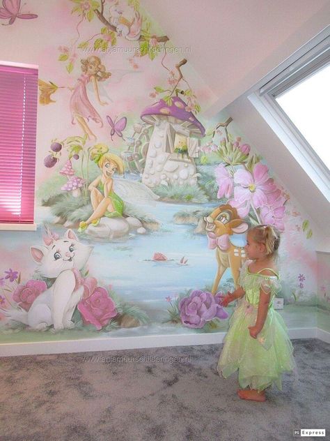 ♡Princess Diana♡ Disney Baby Rooms, Disney Mural, Disney Princess Room, Room Murals, Disney Room Decor, Kids Room Murals, Baby Room Themes, Disney Rooms, Disney Nursery