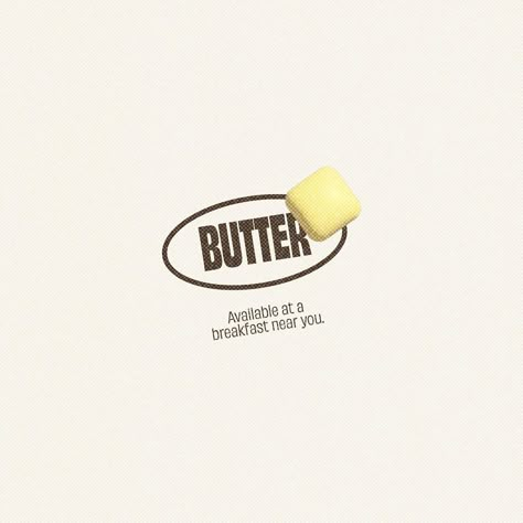 Butter Doodle, Grocery Store Logo, Butter Branding, Butter Illustration, Bk Logo, Butter Aesthetic, Butter Design, Grocery Aesthetic, Butter Logo