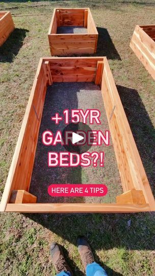 155K views · 20K reactions | ⬇️⬇️ 4 Tips to get your garden beds to last +15 years via @goodwoodandco ⬇️⬇️

(excuse my AI voice.. need to buy a microphone lol)

1. Cedar Boards: always check locally (FB marketplace)

2. Hardware Cloth: Home Depot
½in x 4ft x 25 ft 19-Gauge Steel (NOT chicken wire)

3. Mending Plates: Home Depot 12in Zinc Mending Plate (2 per bed)

4. Garden Bed Sealant: Amazon Garden-Seal Non-Toxic Wood Sealant (one jug provides coverage for 12 8ft beds) | Relaxes with Plants | yard.inspire · Original audio Amazon Garden, Cedar Garden, Cedar Boards, Hardware Cloth, Estate Garden, Planter Pots Outdoor, Food Forest, Chicken Wire, Garden Boxes