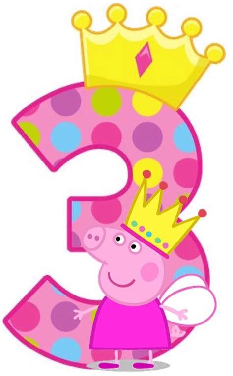 Topper The Cake - Peppa Pig Number Cake Toppers. Message 1F6 Pepa Pig Topper, Peppa Pig Cake Topper Printable, Pepa Pig Birthday Cake, Abc Birthday Parties, George Pig Birthday Party, Peppa Pig Pictures, Peppa Pig Happy Birthday, Pig Birthday Decorations, Peppa Pig Birthday Decorations