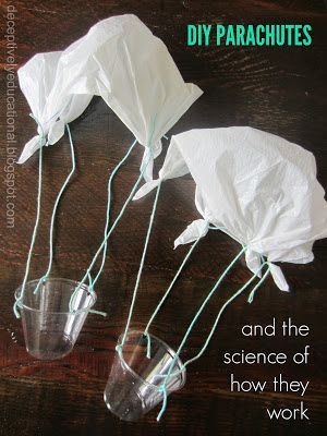 Diy Parachute, Aesthetic Science, Vetenskapliga Experiment, Science Aesthetic, Toddler Science Experiments, Facts Science, Science For Toddlers, Science Week, Science Design