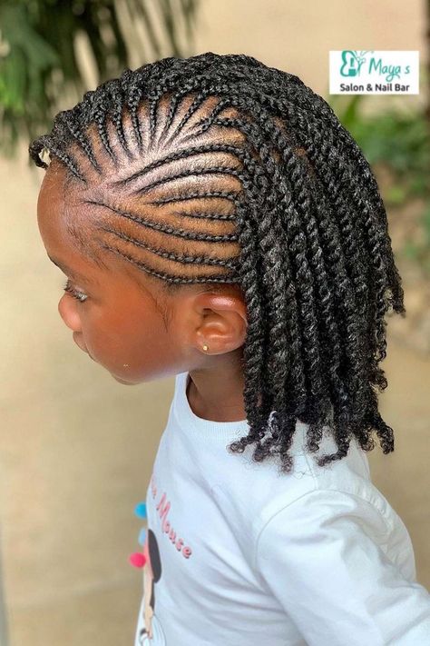 Natural Plaits Hairstyles For Kids, Twist And Cornrow Hairstyles, Kids Twists Hairstyles, Natural Kids Hairstyles Braids, Baby Cornrow Hairstyles, Kids Cornrow Hairstyles Natural Hair For School, Kids Hairstyles Cornrows, Twist Cornrows Hairstyles, Hairstyles For Children Black