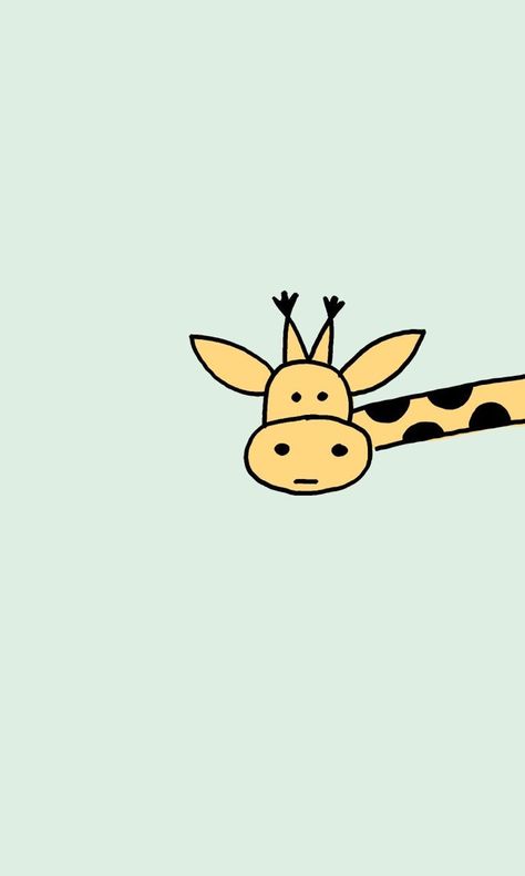 Giraffe Wallpaper, Cartoon Giraffe, Wallpaper Doodle, Cute Desktop Wallpaper, Simple Iphone Wallpaper, Funny Phone Wallpaper, Cartoon Wallpaper Iphone, Cute Simple Wallpapers, Apple Watch Wallpaper