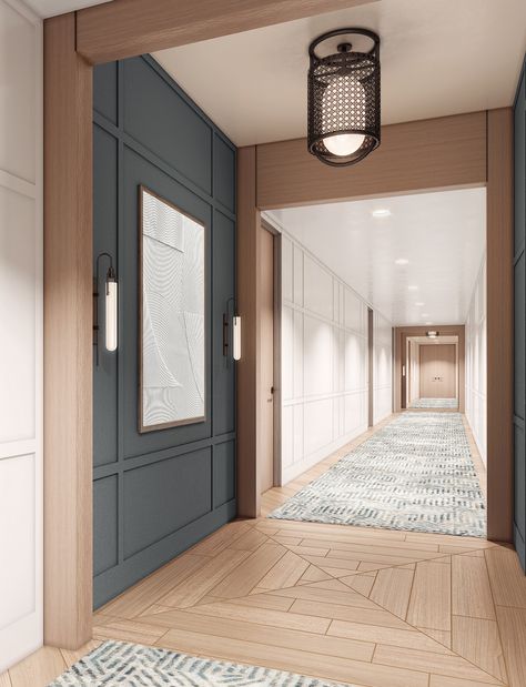 Unit Corridor Design, Hotel Corridors Interior Design, Traditional Corridor Design, Traditional Lobby Design, Residential Corridor Design, Multifamily Corridor Design, Commercial Corridor Design, Senior Living Corridor Design, Commercial Hallway Design