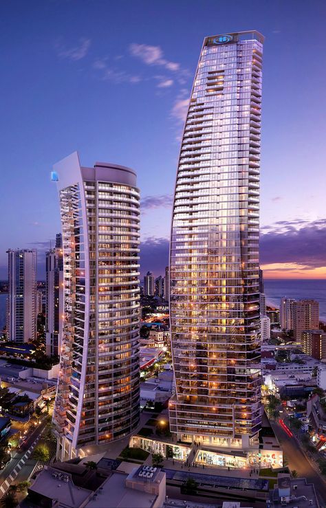 Penthouse Apartment Exterior, Broome Western Australia, City Of Adelaide, Modernist Home, Red Desert, Indoor Pools, Hilton Hotels, Movie Cinema, Hotel Building