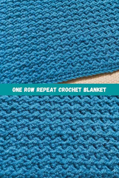 Raji's Craft Hobby: One Row Repeat Crochet Blanket Easy Crochet Pattern Crochet Blanket Easy, Quick Crochet Blanket, Afghan Crochet Patterns Easy, Free Crochet Tutorials, Free Crochet Blanket Patterns, Crochet Afghan Patterns Free, Chic Crochet, Knitting Group, Easy Crochet Blanket