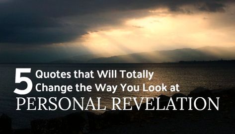 Personal Revelation Lds, Revelations Quotes, Lds Object Lessons, Relief Society Ideas, Lds Yw, Lds Scriptures, Young Women Ideas, Personal Revelation, Lds Living