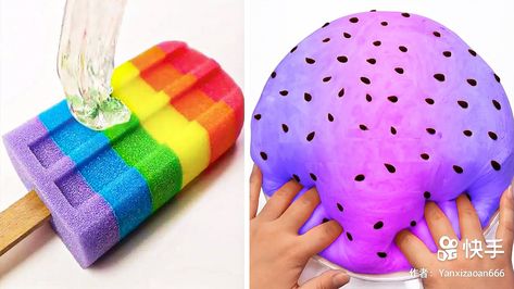 Food Slime Videos, Slime Videos Satisfying, Slime Videos Youtube, Slime Asmr Videos, Slime Youtube, Satisfying Slime Videos, Glossy Slime, Satisfying Pictures, Most Satisfying Video