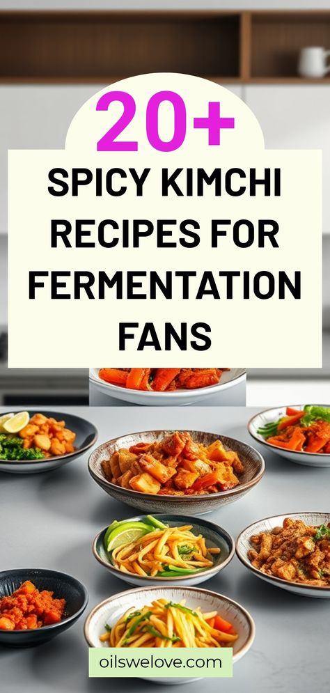 Discover the ultimate collection of 20+ Spicy Kimchi Recipes perfect for fermentation fans! From traditional Korean kimchi to inventive twists, these kimchi recipes will spice up your meals. Dive into the world of fermented foods with tangy, spicy flavors that'll elevate your culinary skills. Spicy Kimchi Recipe, Kimchi Dishes, Kimchi Pizza, Korean Kimchi Recipe, Traditional Kimchi Recipe, Japanese Food Dishes, Kimchi Pancakes, Korean Food Kimchi, Kimchi Recipes