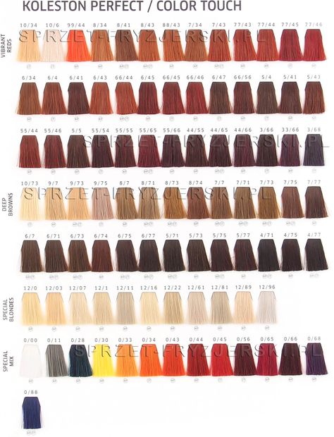 Wella Colour Touch, Colour Touch Wella, Wella Koleston, Wella Color, Color Swatch, Dyed Hair, Dye, Hair Styles, Hair