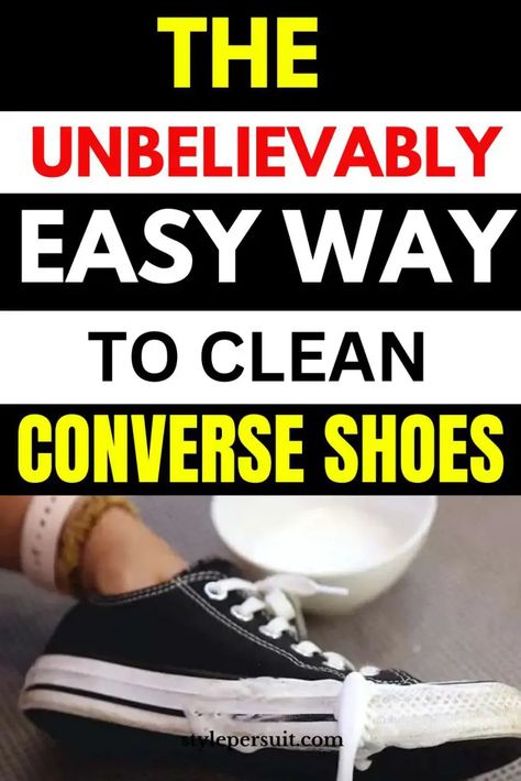 How to Clean Converse Shoes (Easily & Fast) How To Clean Converse Shoes Rubber, Cleaning Converse Shoes, Washing Converse Shoes, How To Whiten Converse Shoes, How To Clean Black Converse, How To Clean Converse Shoes Black, How To Wash Converse Shoes, How To Clean Converse, How To Clean Converse Shoes