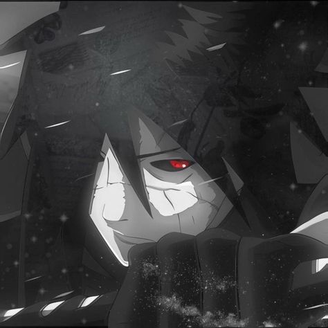 Madara Uchiha Short Hair, Madara Pfp Manga, Madara Profile Pic, Madara Uchiha Banner, Itachi Icons Aesthetic, Madara Pfp Aesthetic, Sasuke Hairstyle, Madara Uchiha Aesthetic, Naruto Aesthetic Pfp