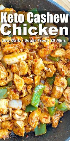 Keto Cashew Chicken, Tartiflette Recipe, Boiled Egg Diet Plan, Low Carb Chicken Recipes, Cashew Chicken, Low Carb Diet Recipes, Healthy Low Carb Recipes, Keto Recipes Dinner, Low Carb Dinner Recipes