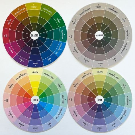 Neutral Color Wheel, Whimsical Color Palette Colour Schemes, Color Palette For Education, Color Palette Wheel, Cool Tones Color Palette, Color Wheel Design Creative, Warm Paint Colors For Living Room, Green Pallet Color, Tints Tones And Shades