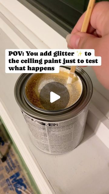 How To Paint A Ceiling, Trim Paint Ideas, Glitter Ceiling, Glitter Wall Paint, Astronaut Bedroom, New York Mansion, Glitter Paint For Walls, Wallpaper Trim, Yellow Parrot