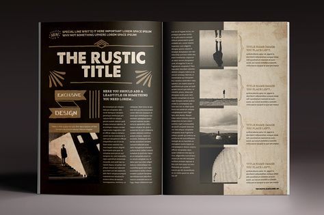 Magazine & Brochure InDesign Templates on Behance Architecture Portfolio Template, Book Illustration Layout, Fashion Editorial Layout, Publishing Design, Indesign Magazine Templates, Pub Design, Magazine Ideas, Inspiration Designs, History Magazine