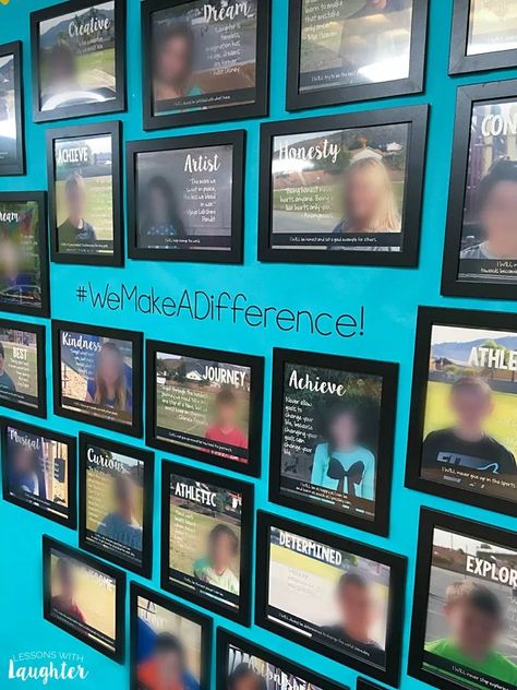 Student Photo Wall, Classroom Tour, Responsive Classroom, Student Photo, Classroom Culture, Back To School Bulletin Boards, 5th Grade Classroom, Leader In Me, Beginning Of Year