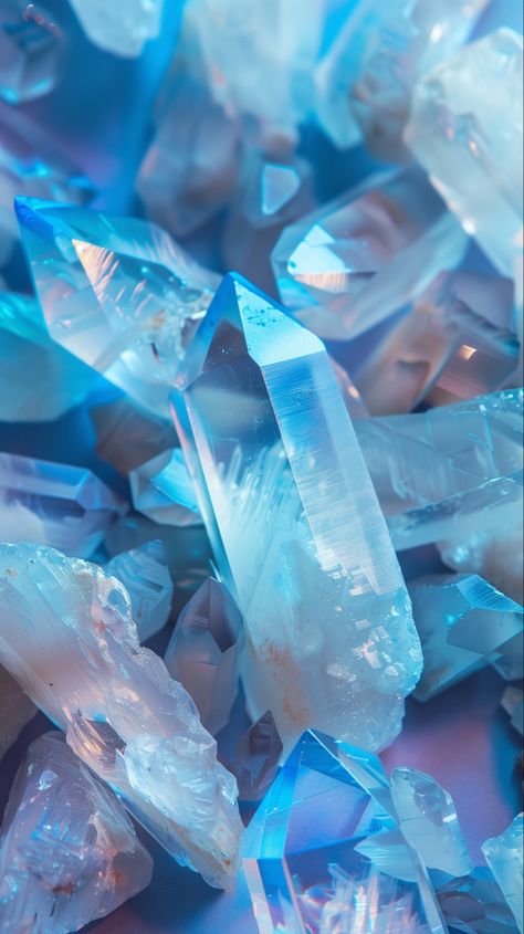 Blue Crystal Aesthetic, Blue Crystals Aesthetic, Crystals Aesthetic Wallpaper, Gems Aesthetic, Gemstone Wallpaper, Crystal Wallpaper, Iphone Wallpaper Texture, Crystal Aesthetic, Ipad Background