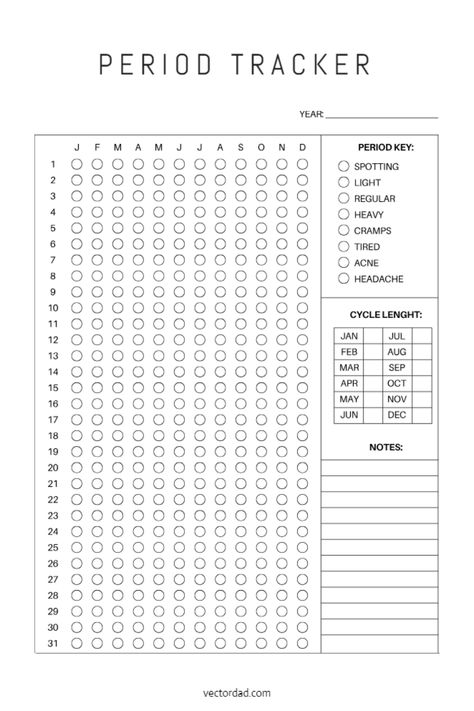 Period Tracker Printable Free, Periods Tracker, Period Organization, Period Tracker Template, Free Period Tracker, Printable Period Tracker, Temperature Tracker, Walk Tracker, Bullet Journal Period Tracker