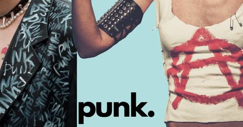 Dress like a Punk - DIY clothing ideas - SewGuide Punk Prom Outfit, Punk Shirt Diy, Punk Diy Ideas, Punk Outfits 80s, Girly Punk Outfits, Diy Punk Shirt, Diy Band Shirt, Diy Edgy Clothes, Punk Prom Dress