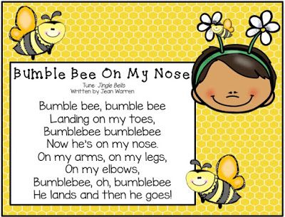 Preschool Bees, Bee Poem, Circle Songs, Storytime Songs, Preschool Insects, Preschool Circle Time Activities, Songs For Preschool, Plan Bee, Insects Preschool