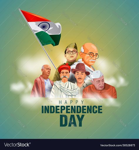 Happy Independence Day Illustration, Inpendence Day Image, Bharathiyar Wallpapers Black, Bharathiyar Wallpapers, Happy Independence Day Pic, 15th August Independence Day, Independence Day Pictures, Freedom Fighters Of India, Independence Day Drawing