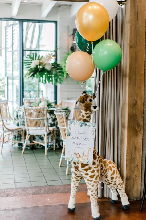 Tarps For Outdoor Party, Safari Baby Sprinkle Boy, Wild Animals Baby Shower Theme, Giraffe Shower Ideas, Wild Baby Shower Theme Boy, Born Two Be Wild Birthday Decor, Animal Safari Baby Shower Theme, Safari Shower Cake, A Wild One Is On The Way Baby Shower