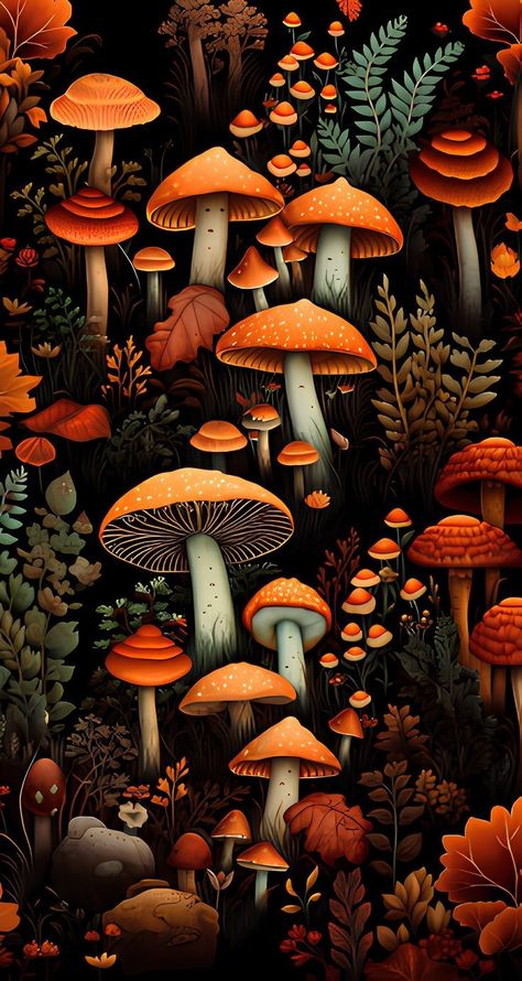 Iphone Background Mushroom, Red Mushroom Wallpaper Aesthetic, Mushroom Asthetic Wallpers, Mushroom Background Aesthetic, Hippy Aesthetic Wallpaper, Mushroom Art Wallpaper, Witchy Iphone Wallpaper, Mushrooms Aesthetic Wallpaper, Mushroom Background Wallpapers