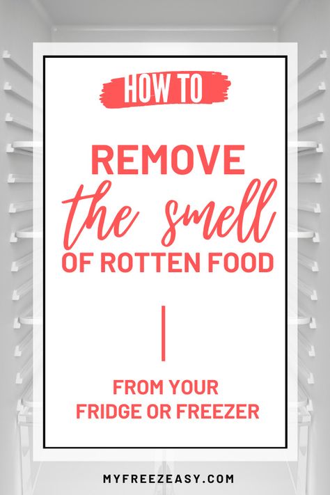 How to Remove the Smell of Rotten Food from Fridge or Freezer How To Get Smell Out Of Refrigerator, How To Make Fridge Smell Better, How To Get Rid Of Smell In Fridge, Fridge Smell Tips, How To Clean Freezer, Clean Freezer, Smelly Fridge, Camper Fridge, Mold Smell