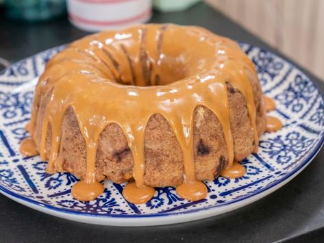 Delicious Miss Brown Recipes, Gullah Recipes, Kardea Brown Recipes, Miss Brown Recipes, Delicious Miss Brown, Caramel Apple Cake Recipe, Best Coffee Cake, Recipe For Caramel, Kardea Brown