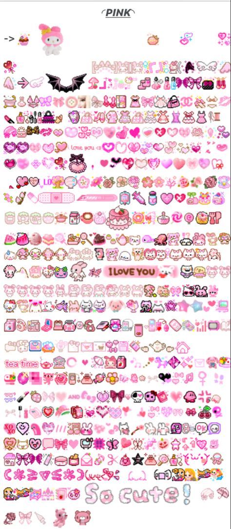 Pink Emojis Discord, Cutecore Stickers Png, Cute Pink Gif, Blinkies Gifs, Discord Emojis Cute, Emoji Website, Discord Decor, Pink Website, Aesthetic Websites