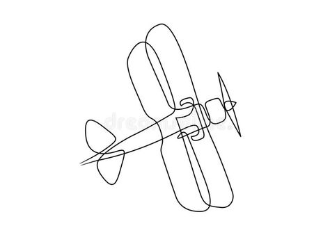 Plane Line Drawing, Biplane Tattoo, Jet Tattoo, Nan Tattoo, Aviation Party, Flying Bee, Airplane Tattoo, Violet Tattoo, Plane Drawing